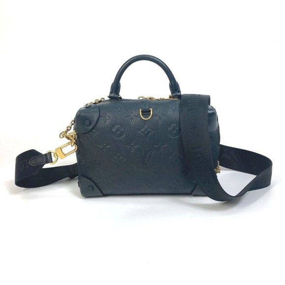 Louis Vuitton - Authenticated Petite Malle Handbag - Leather Black for Women, Very Good Condition